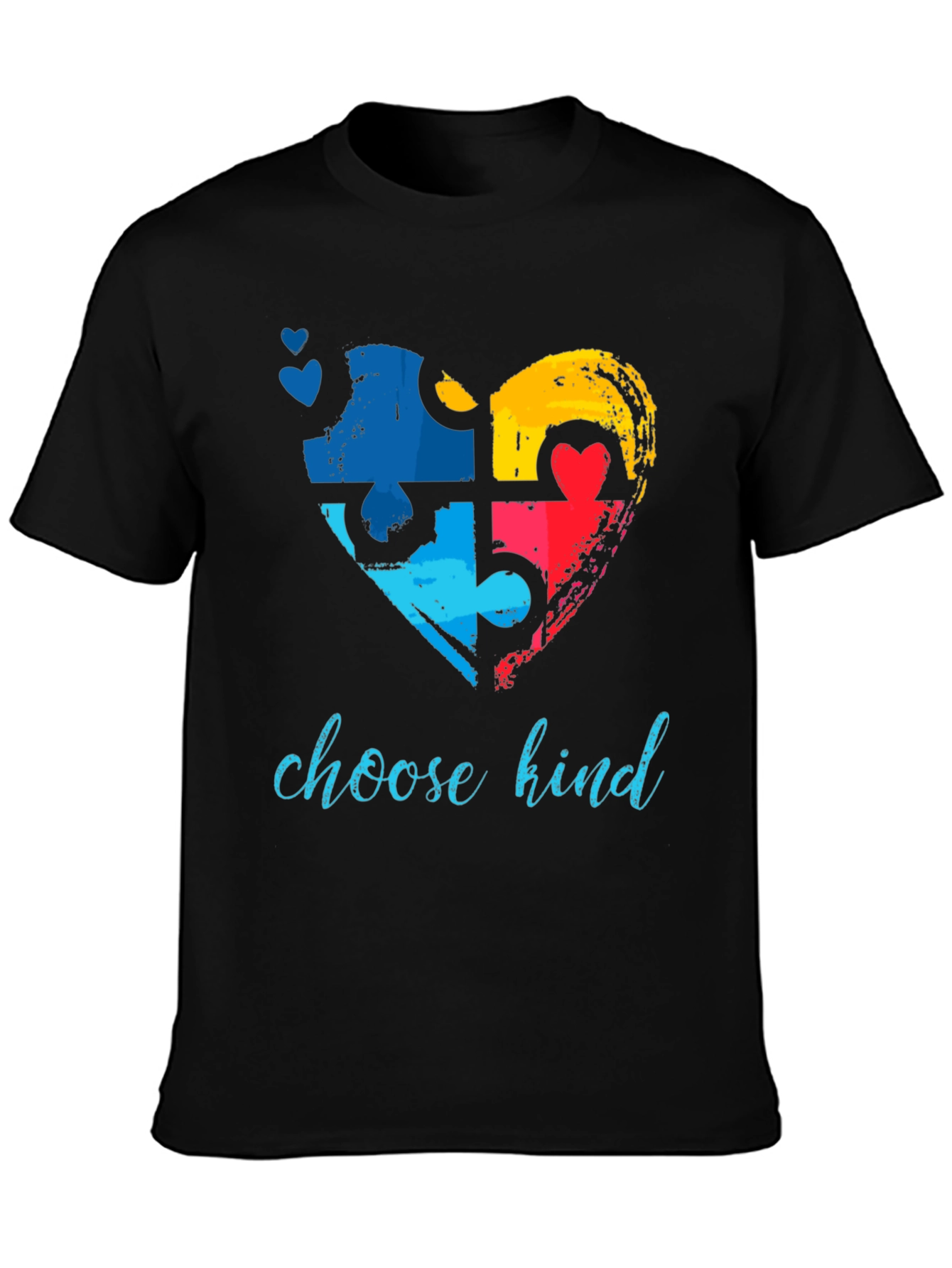 Choose Kind Autism Awareness Puzzle Heart T-Shirt
