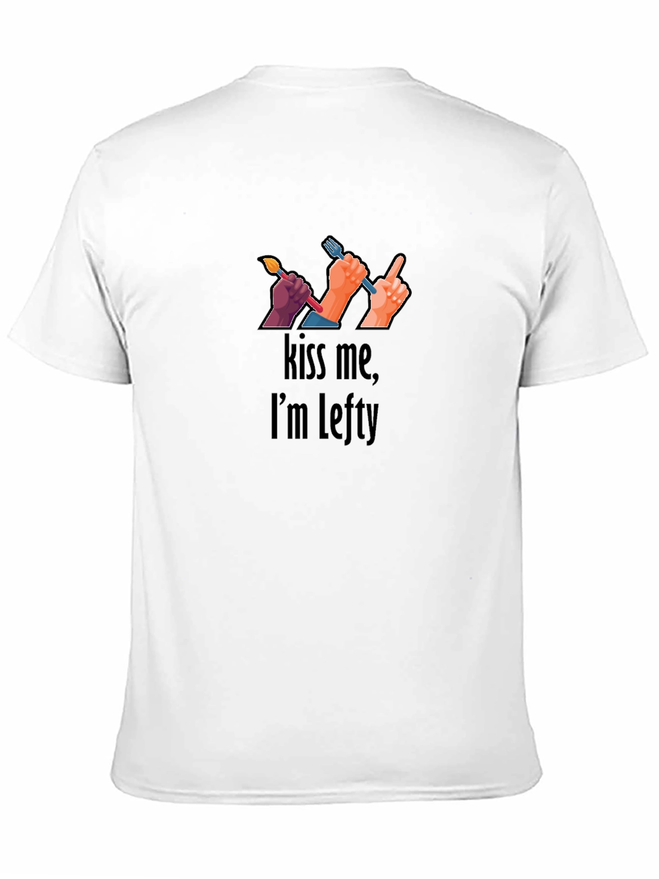 Kiss Me Im Lefty T-Shirt Left Handed Tee