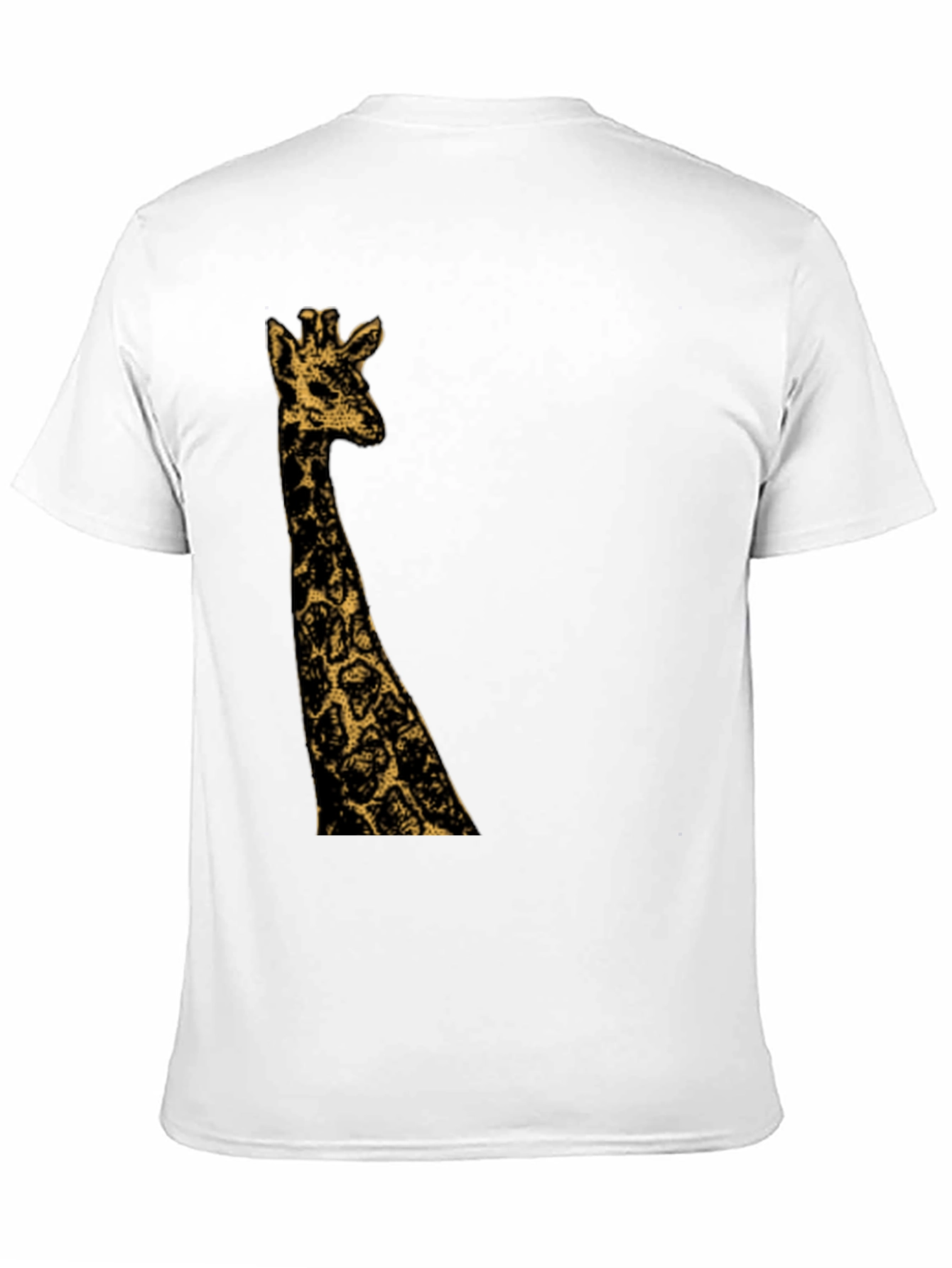 Giraffe Graphic Print Black T-Shirt