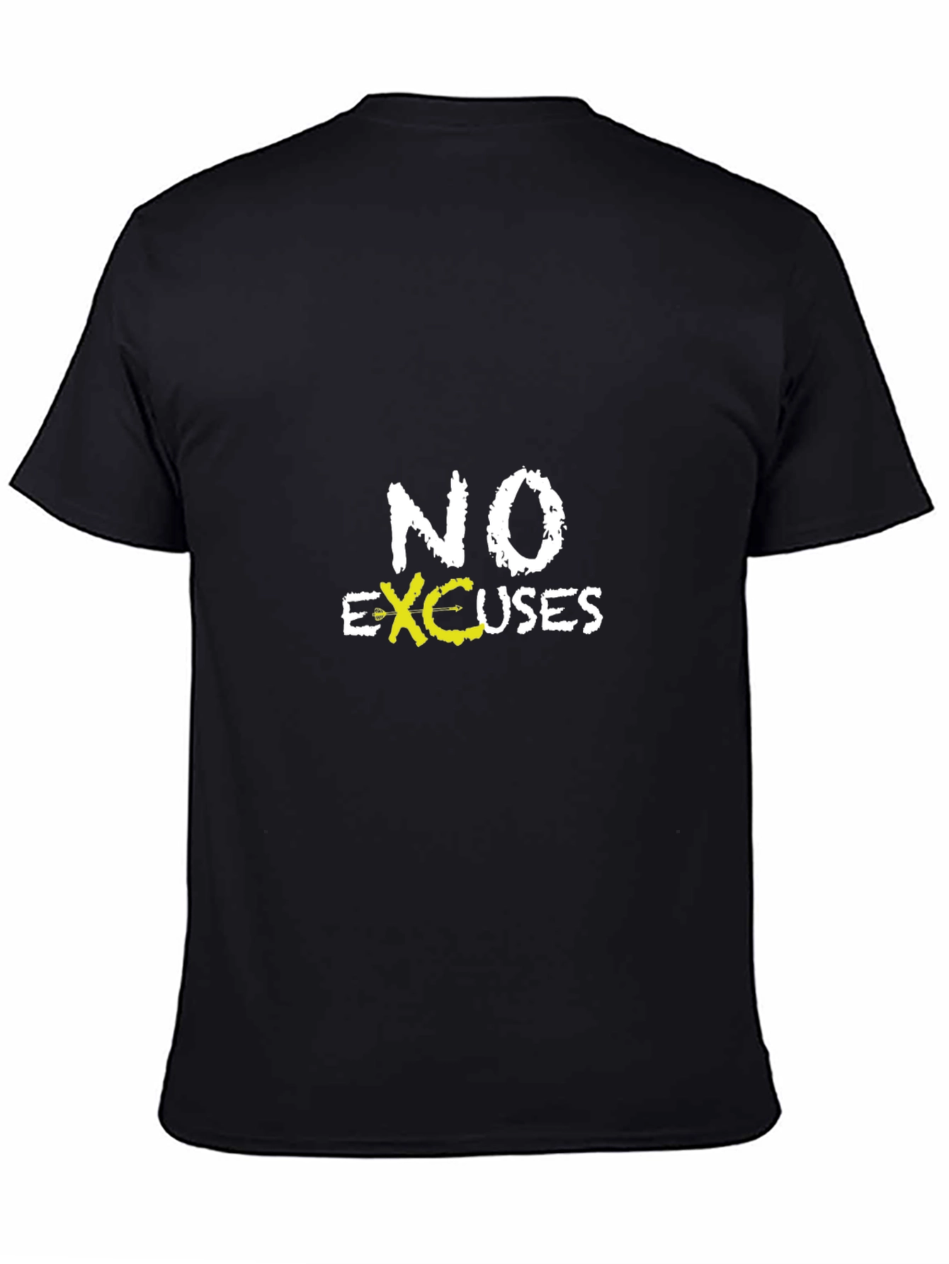 No Excuses Black Graphic T-Shirt