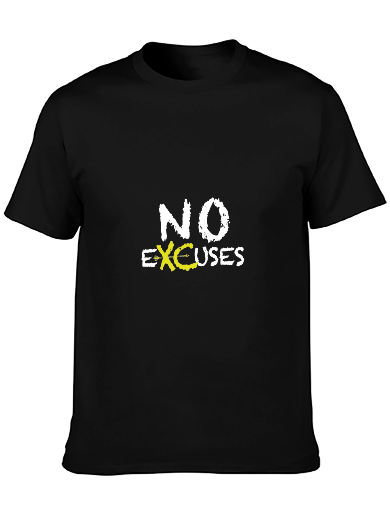 No Excuses Black Graphic T-Shirt