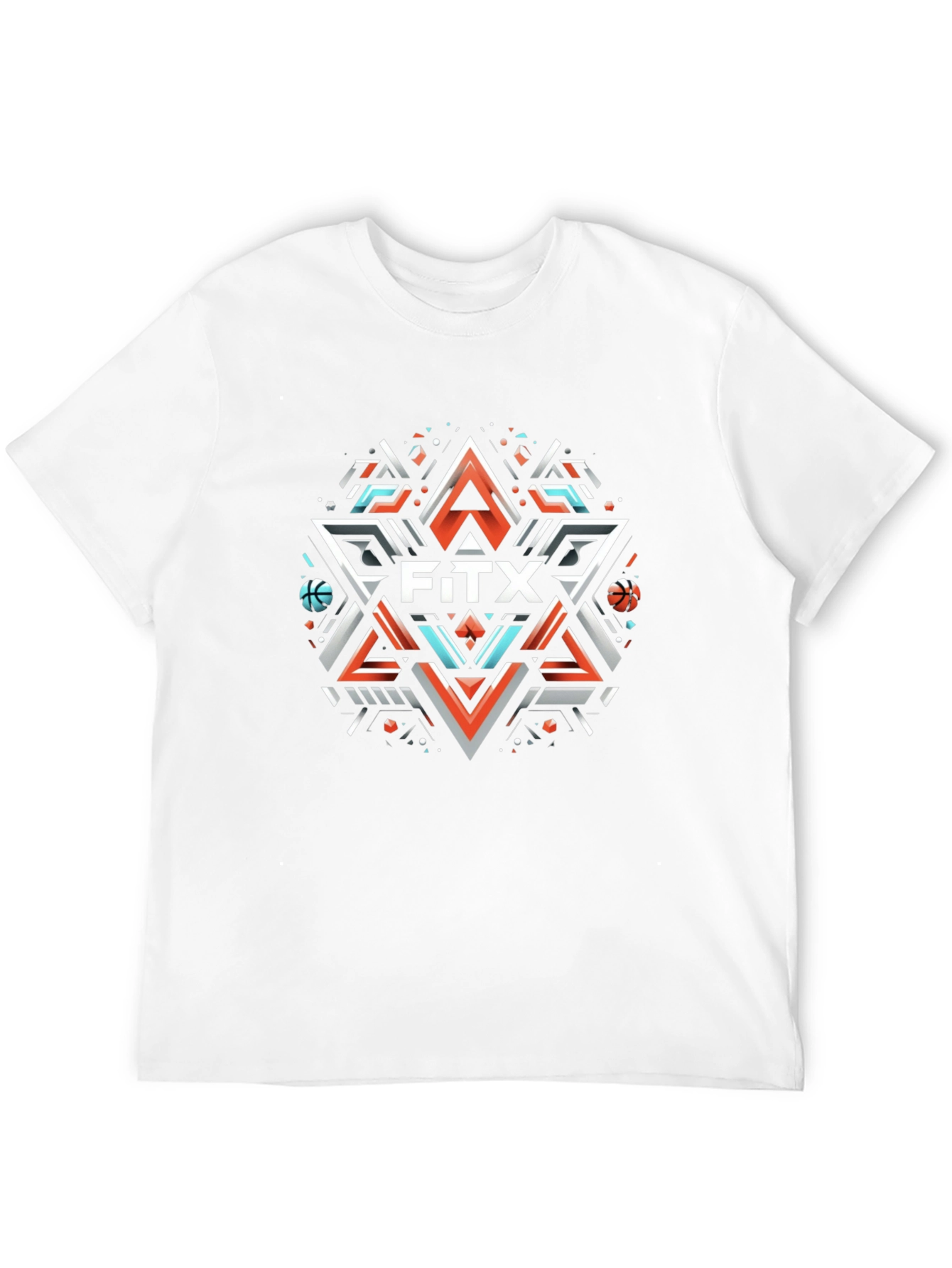 Geometric FITX Graphic Tee - Modern Streetwear