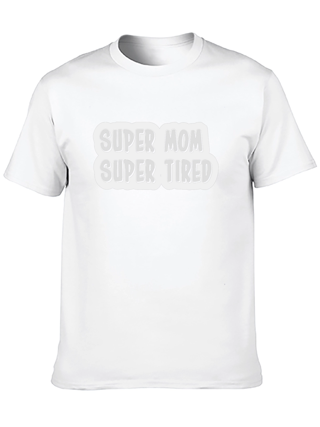 Super Mom Super Tired Graphic Tee - Black
