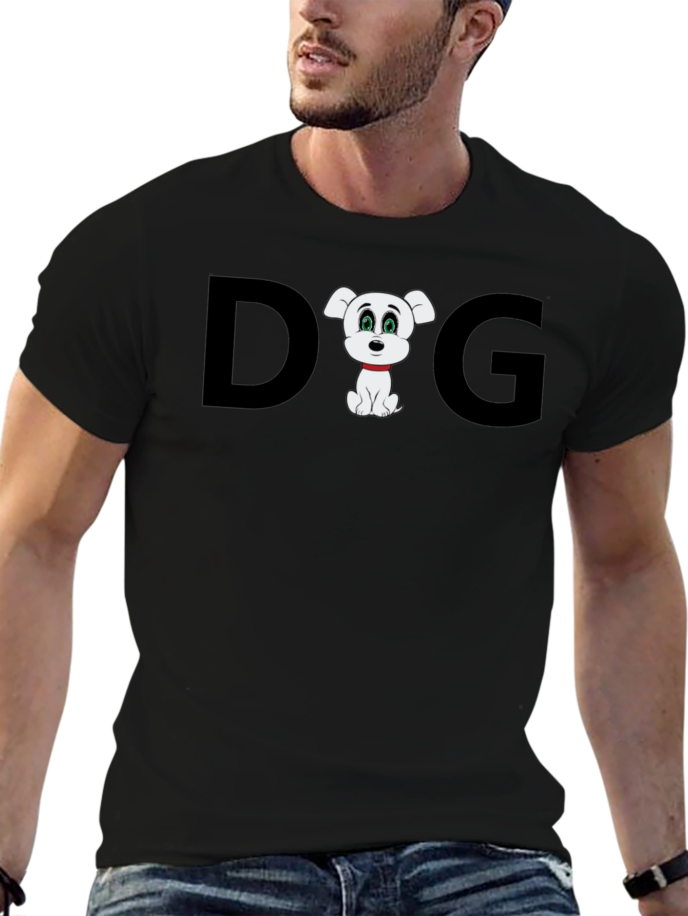 Dog Graphic T-Shirt: Cute Cartoon Puppy Tee