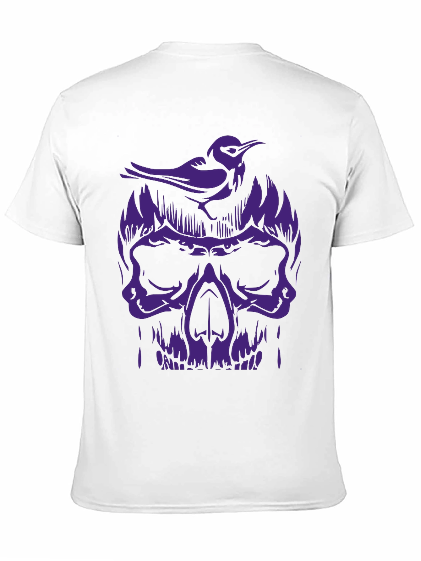 Skull & Bird Graphic Tee - Mens Black T-Shirt