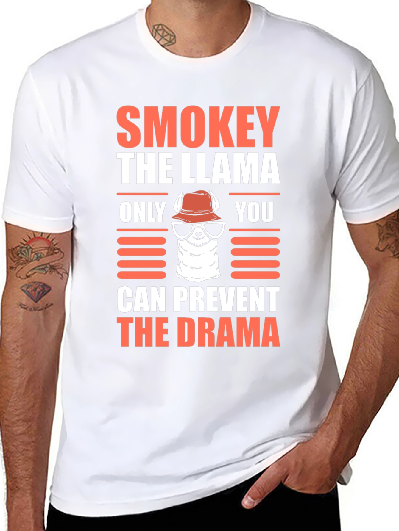 Smokey the Llama Tee - Prevent The Drama T-Shirt