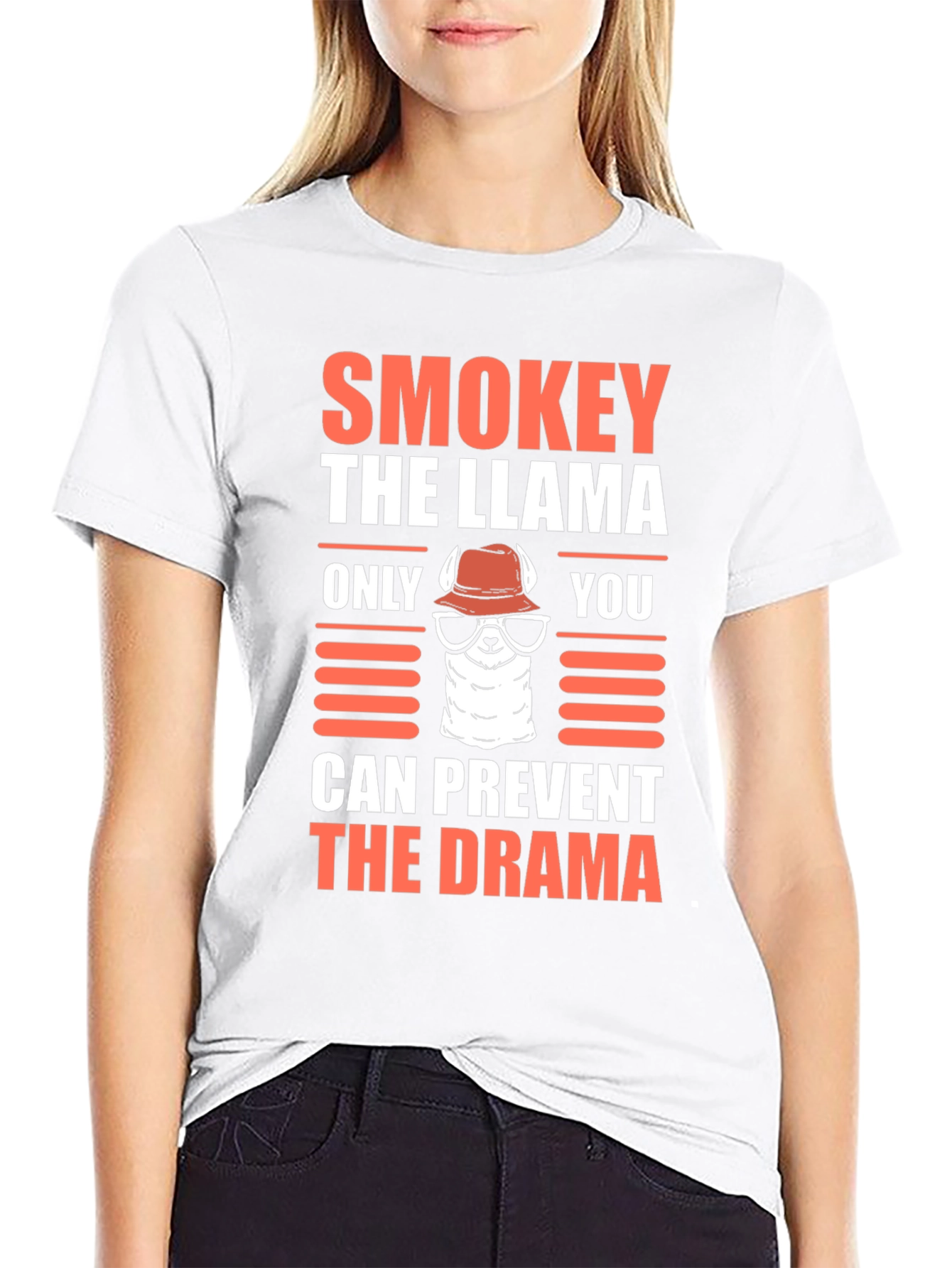 Smokey the Llama Tee - Prevent The Drama T-Shirt