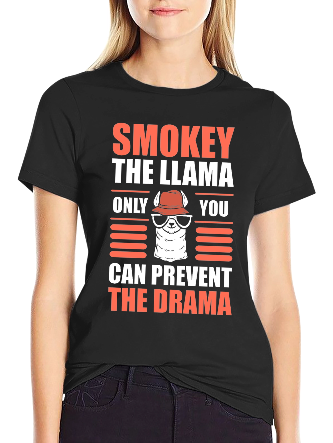 Smokey the Llama Tee - Prevent The Drama T-Shirt