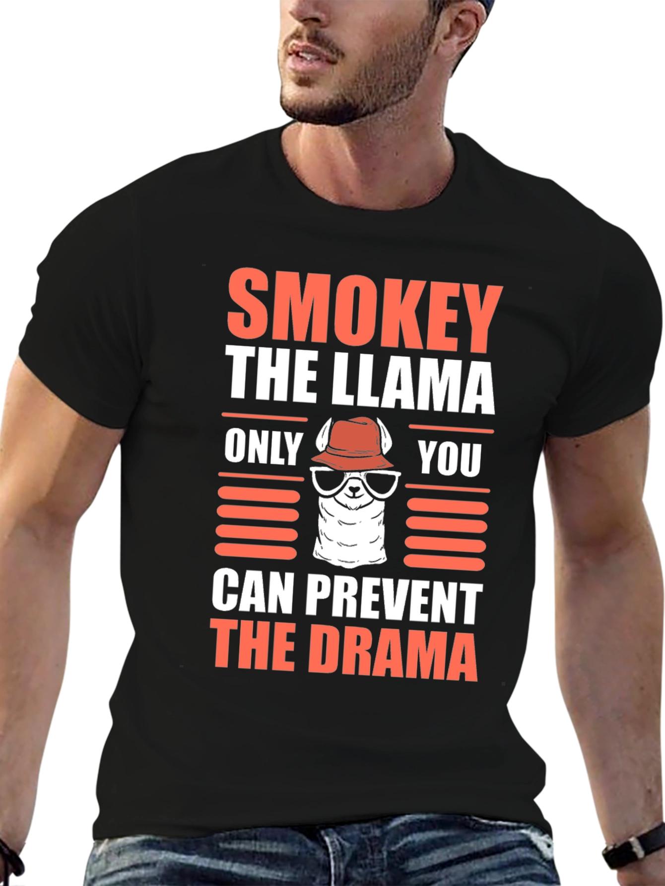 Smokey the Llama Tee - Prevent The Drama T-Shirt