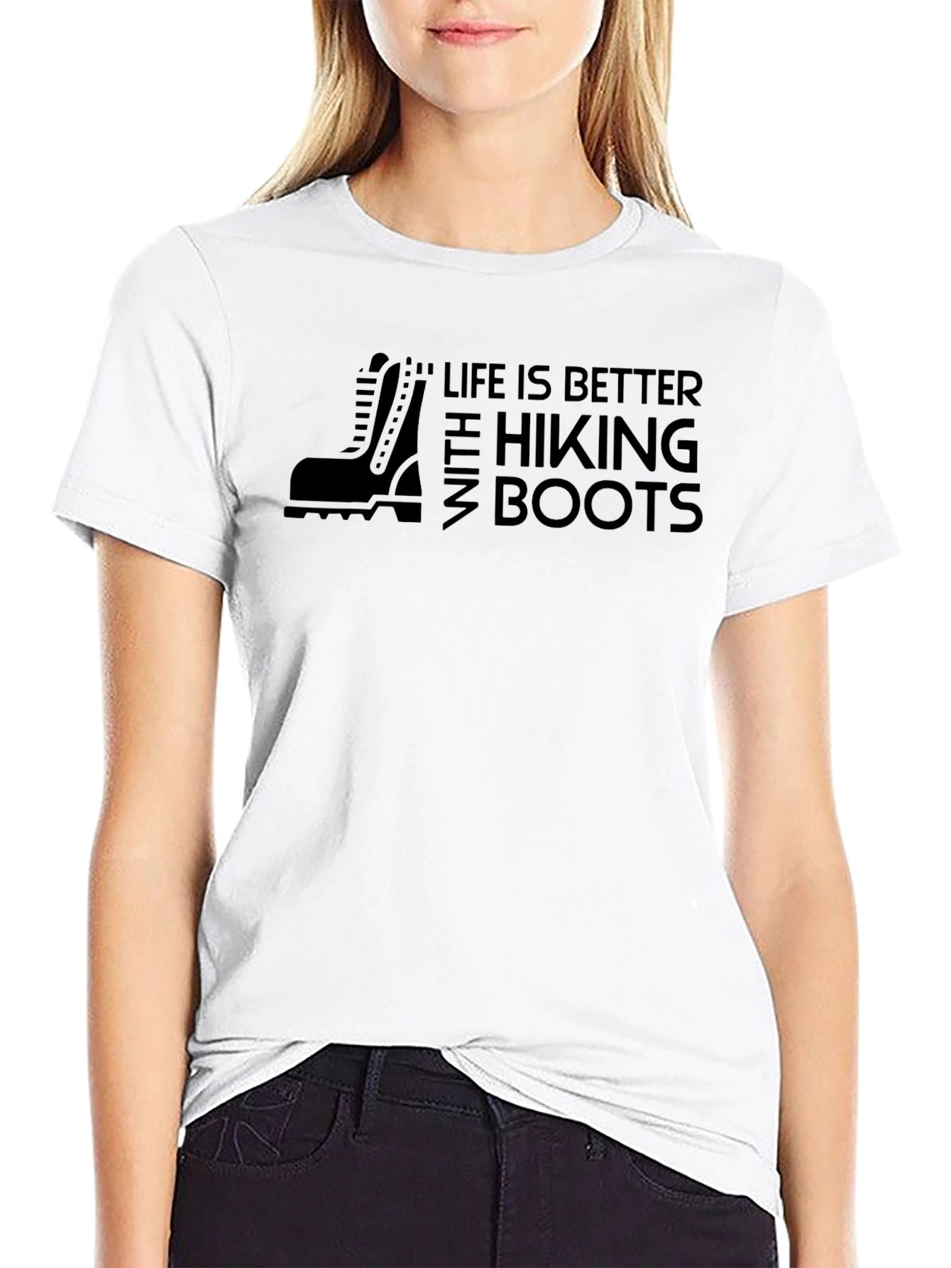 Hiking Boots Graphic Tee - Life Is Better