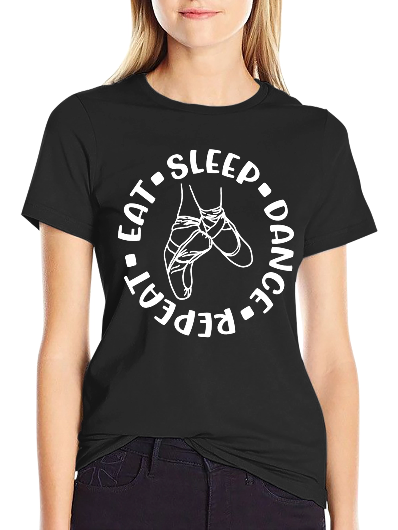 Eat Sleep Dance Repeat Tee - Ballet Lover Shirt