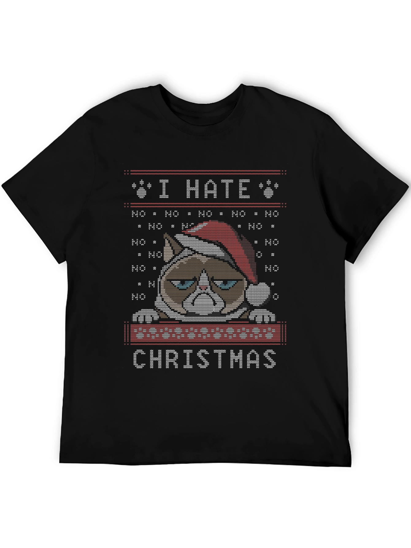Grumpy Cat I Hate Christmas Ugly Sweater T-Shirt