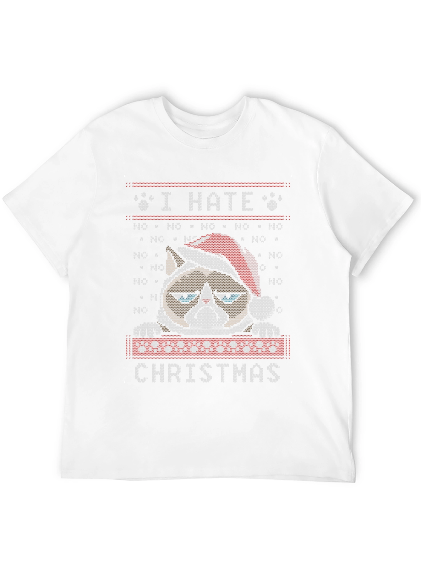 Grumpy Cat I Hate Christmas Ugly Sweater T-Shirt