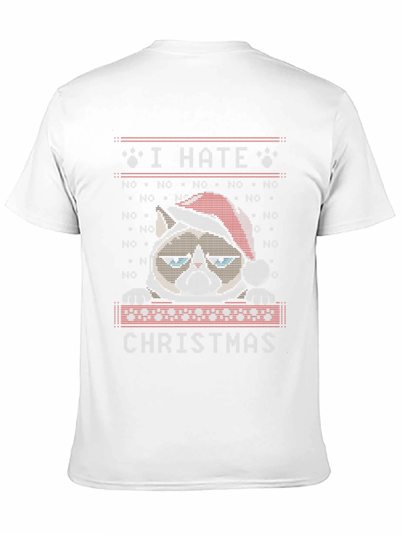 Grumpy Cat I Hate Christmas Ugly Sweater T-Shirt