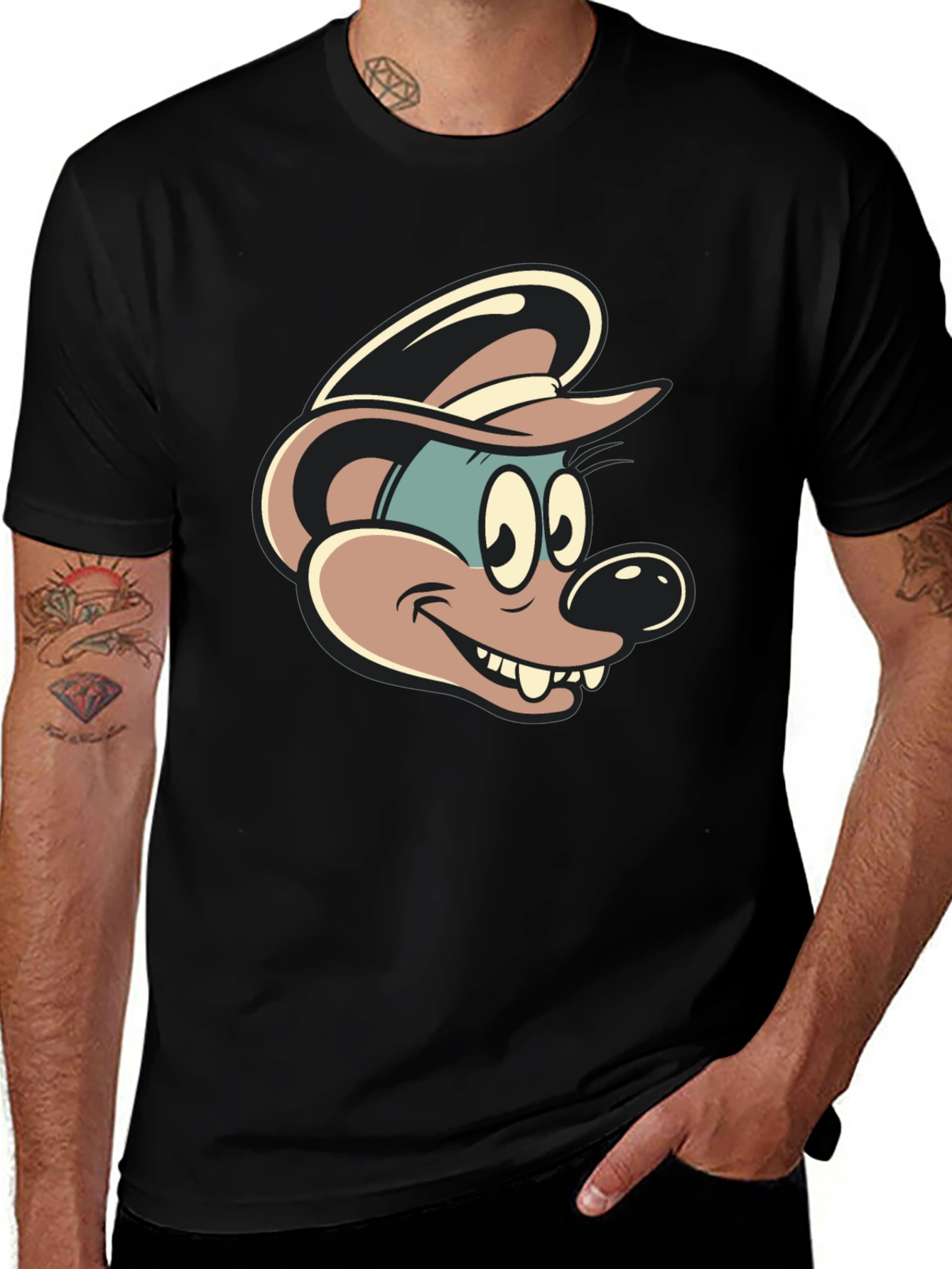 Cartoon Character Graphic Tee