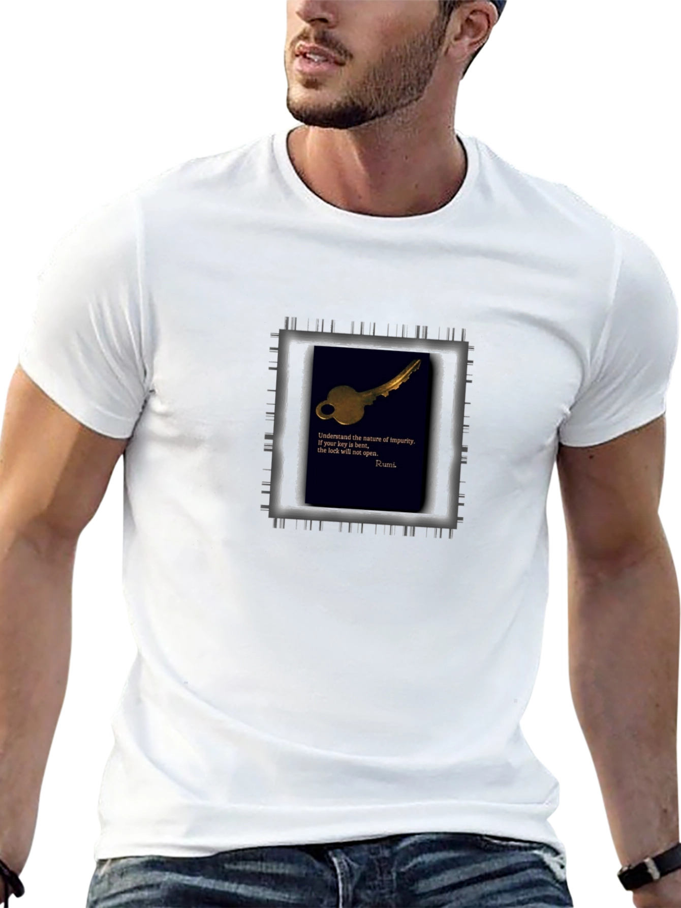 Inspirational Rumi Quote T-Shirt: Key to Self