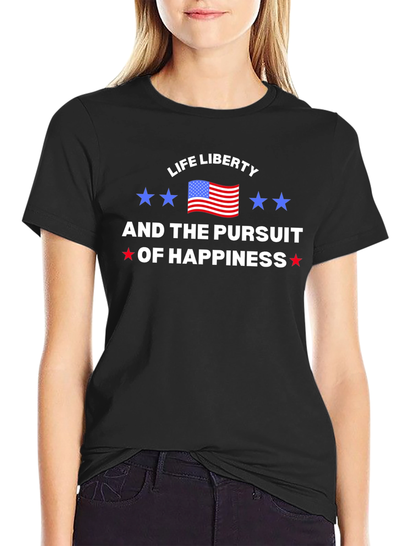 Life Liberty Pursuit of Happiness Graphic Tee