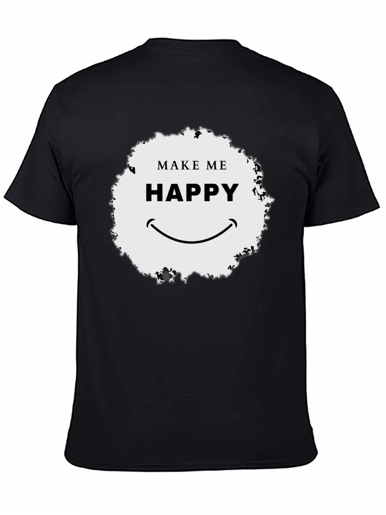 Make Me Happy Graphic Tee - Unisex Black T-Shirt