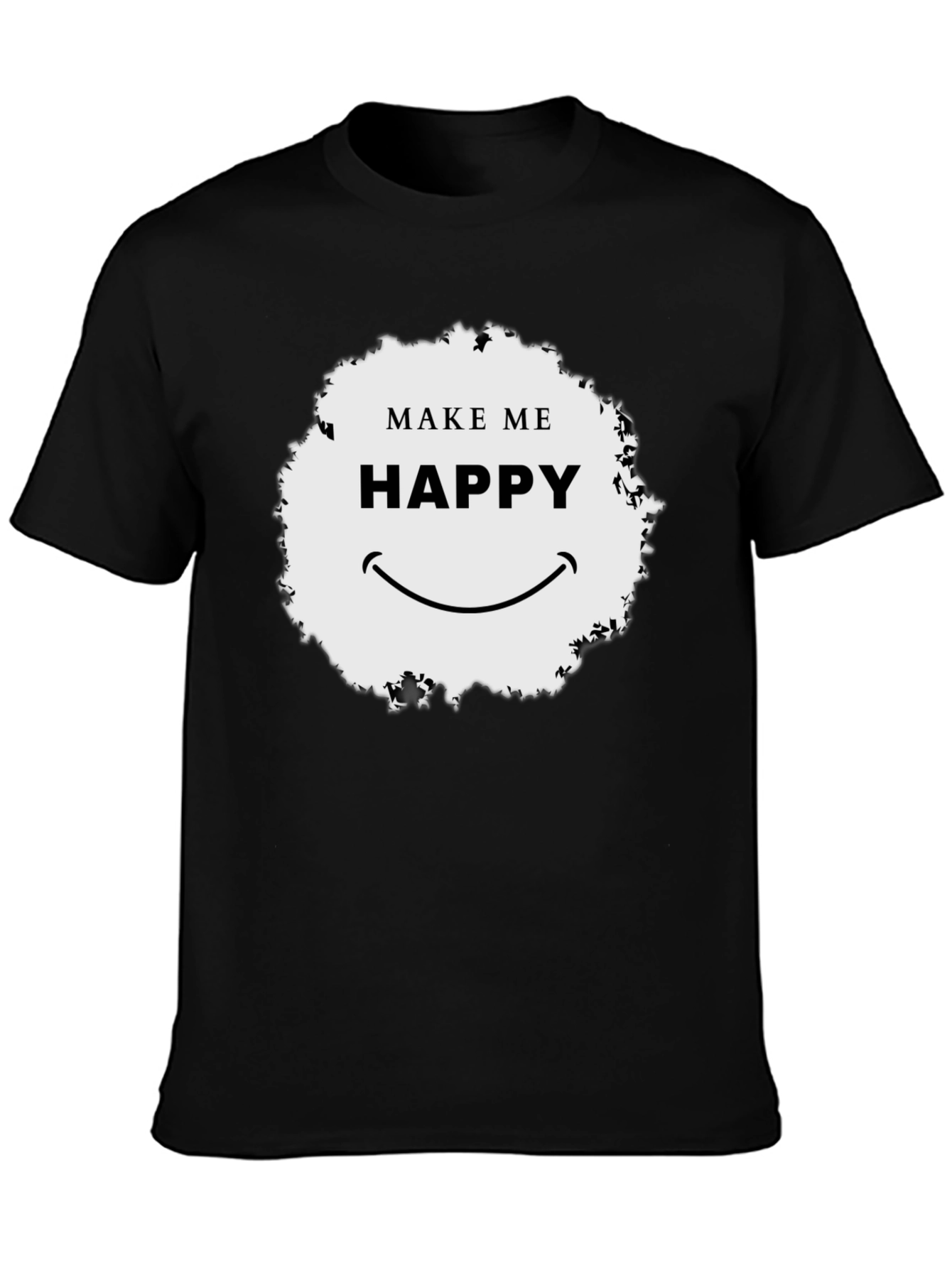 Make Me Happy Graphic Tee - Unisex Black T-Shirt
