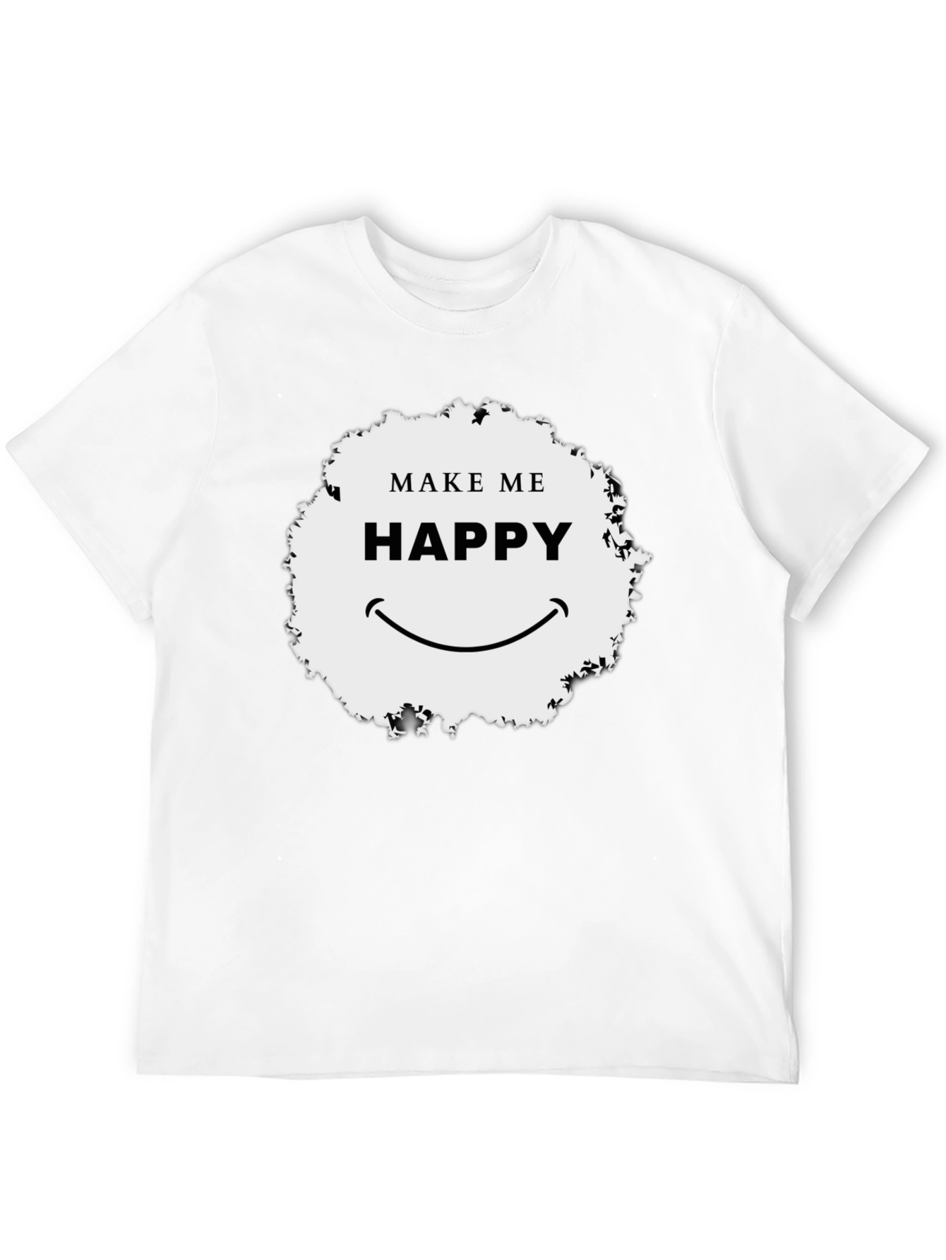 Make Me Happy Graphic Tee - Unisex Black T-Shirt