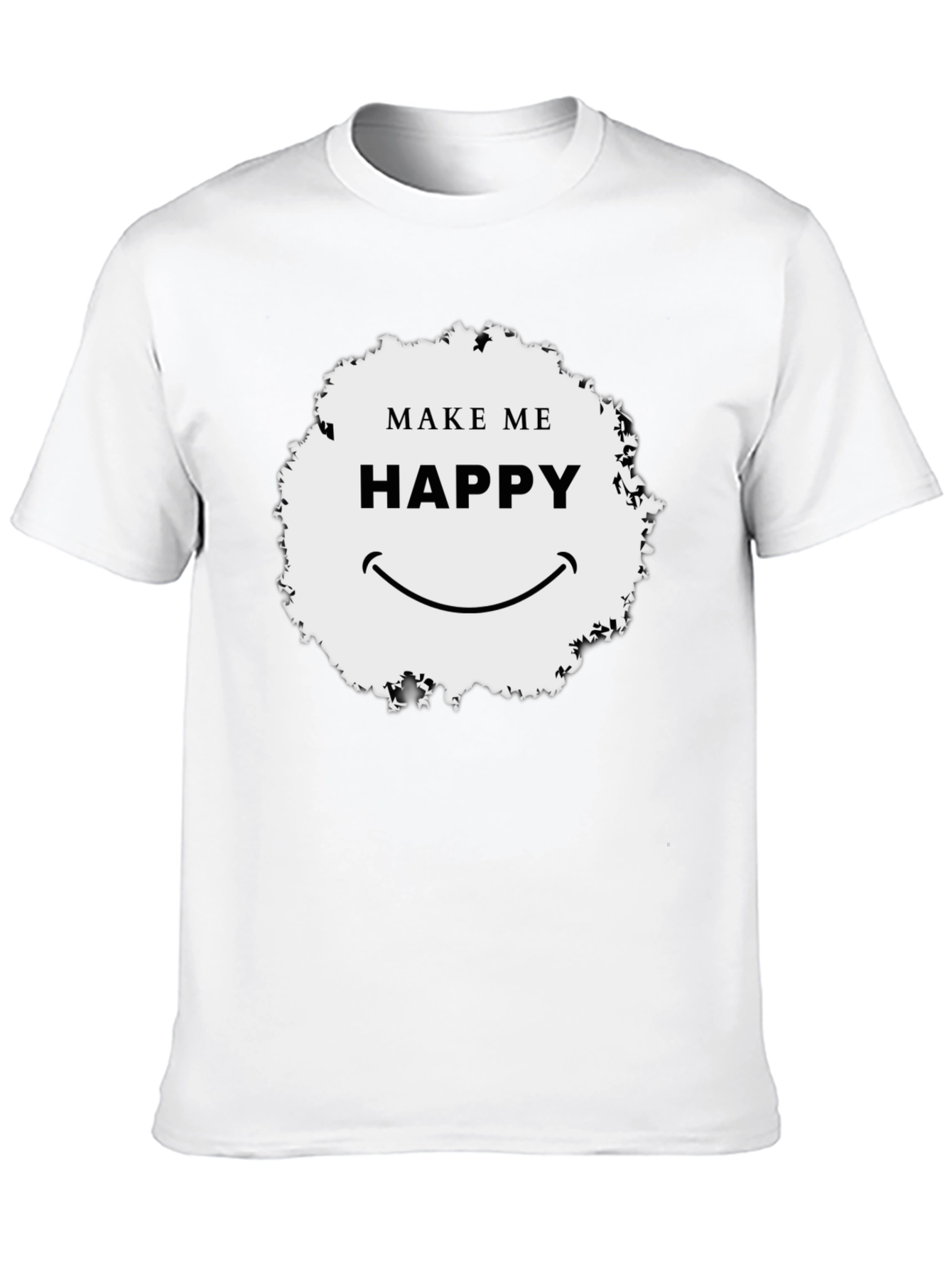 Make Me Happy Graphic Tee - Unisex Black T-Shirt
