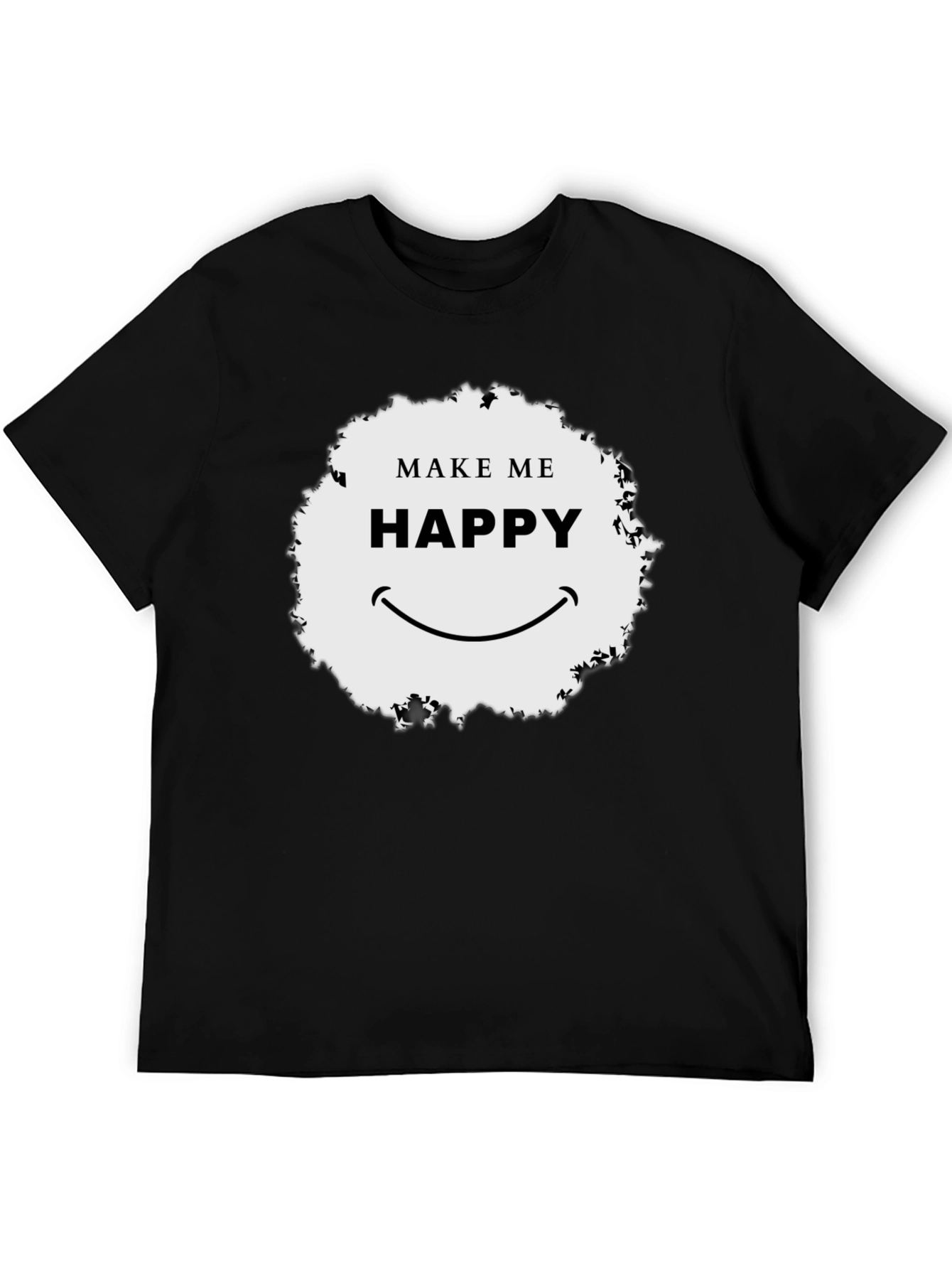 Make Me Happy Graphic Tee - Unisex Black T-Shirt