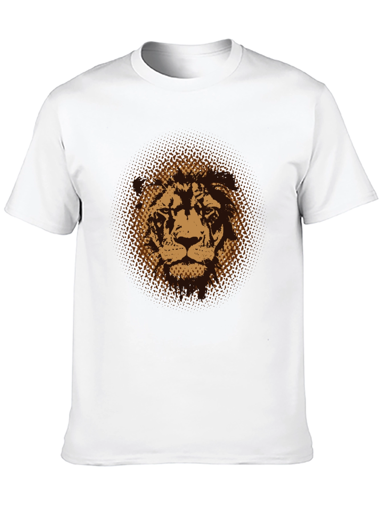 Lion Graphic Print Black T-Shirt