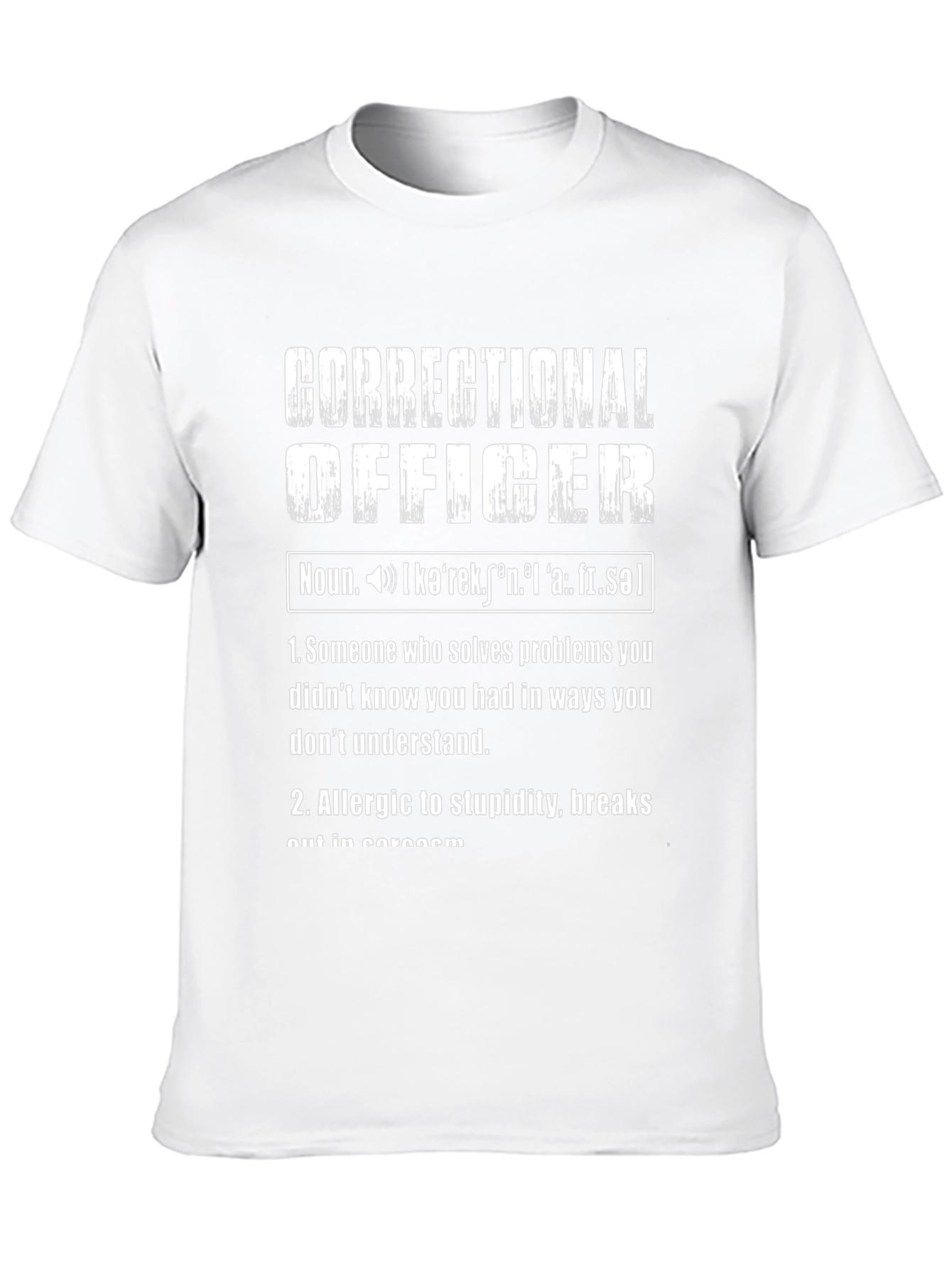 Correctional Officer Definition Graphic Tee