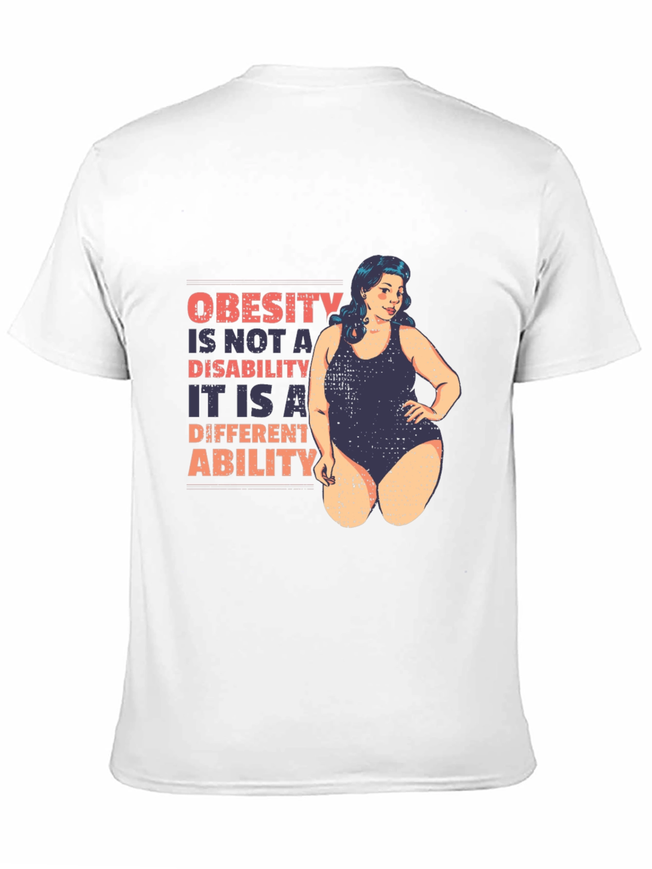 Obesity is an Ability Funny Graphic T-Shirt