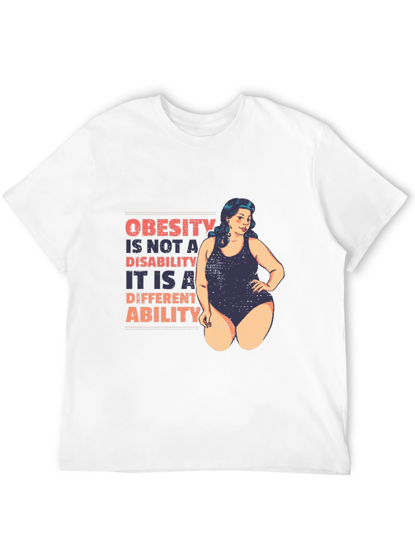 Obesity is an Ability Funny Graphic T-Shirt