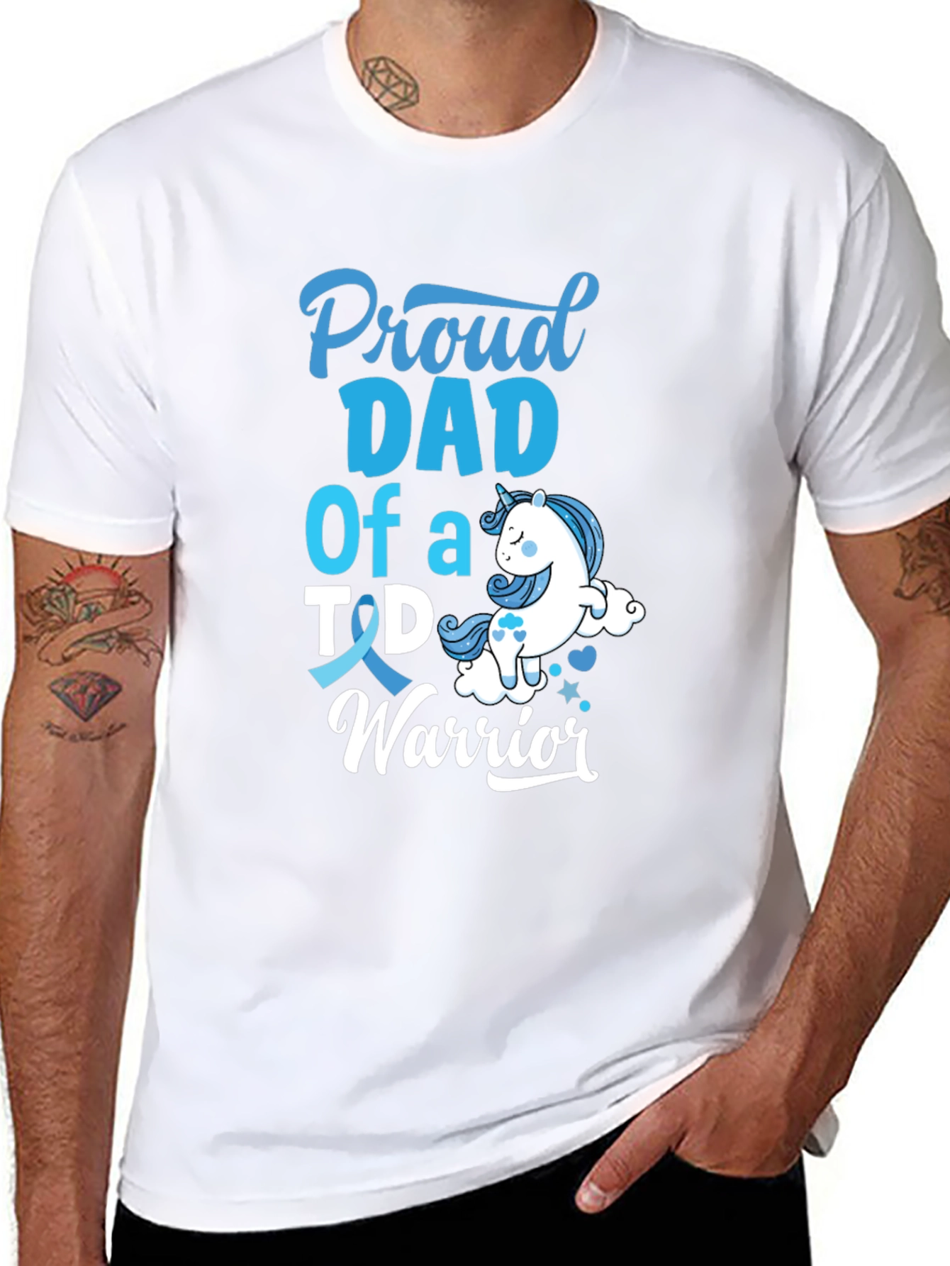 Proud Dad T1D Warrior T-Shirt