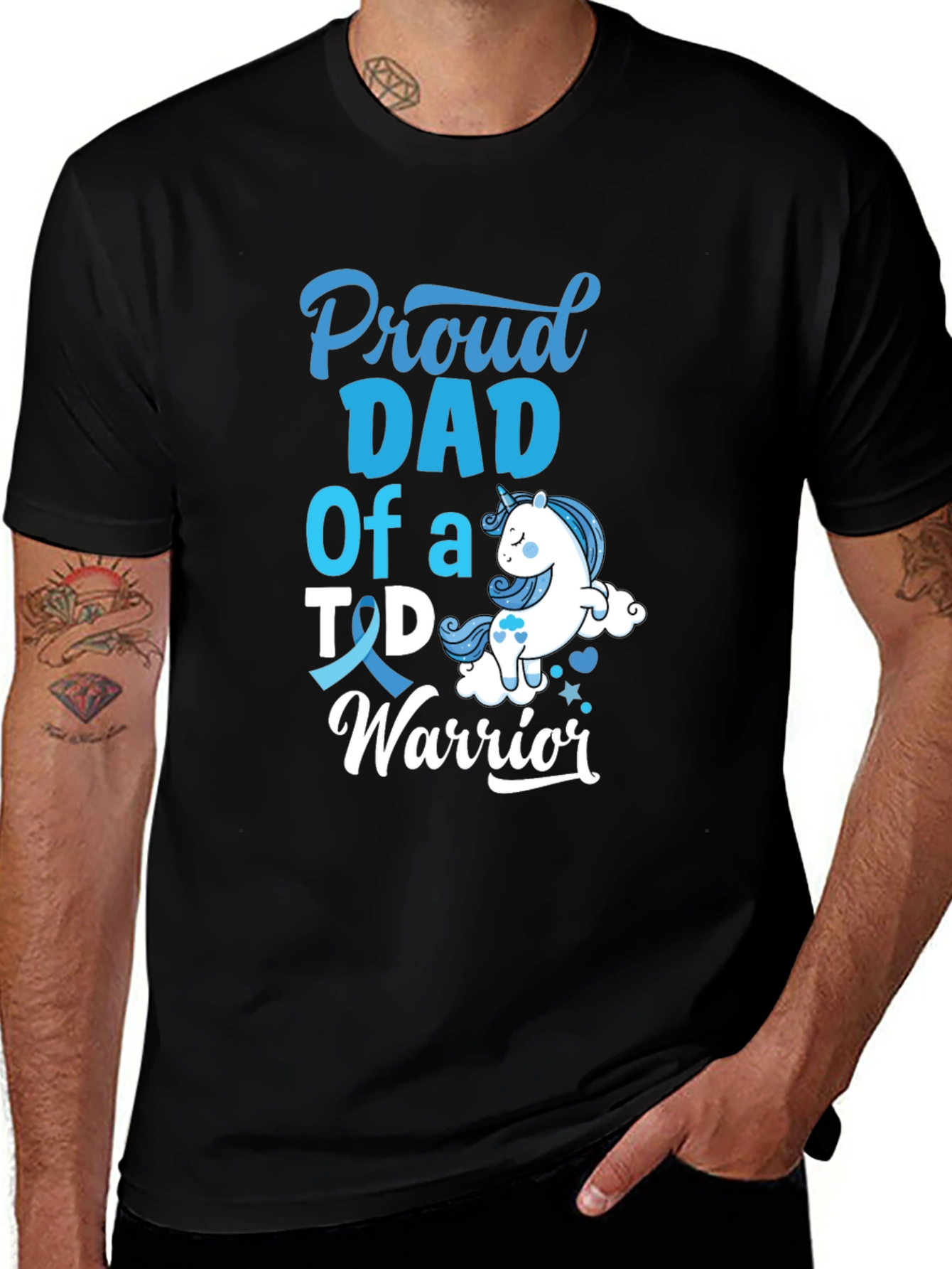 Proud Dad T1D Warrior T-Shirt