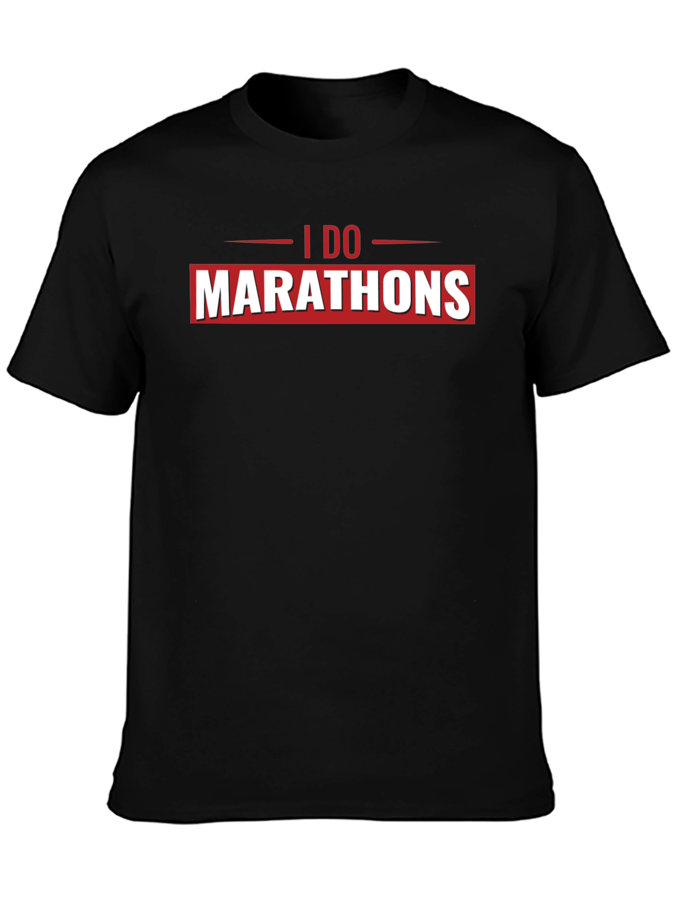 I Do Marathons Black Graphic Tee