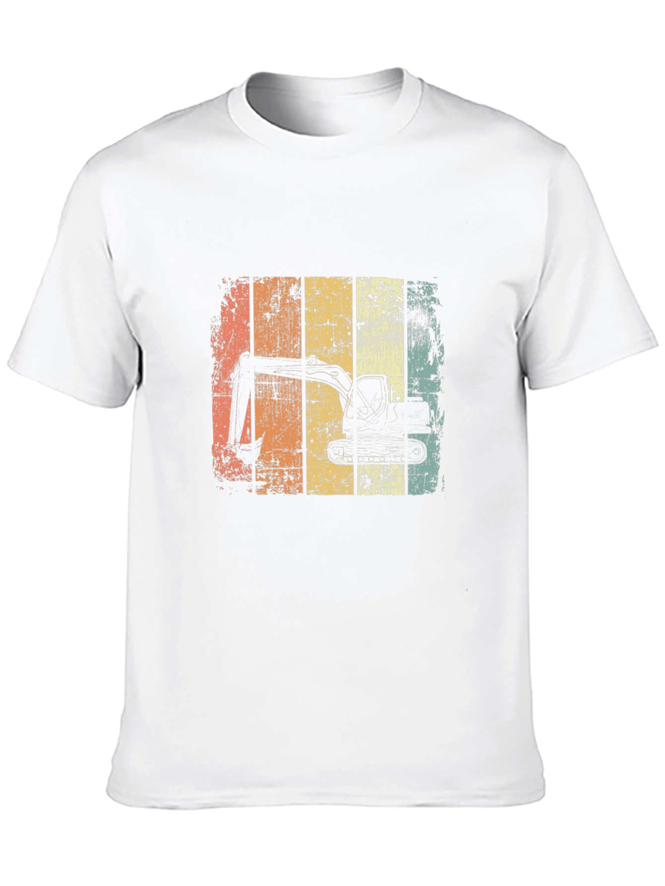 Excavator Retro Graphic T-Shirt