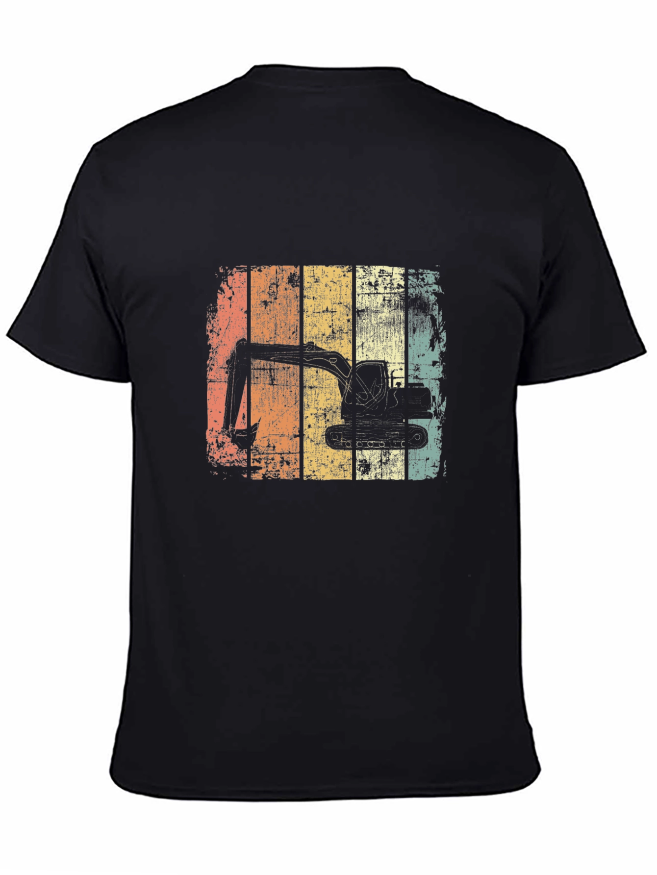 Excavator Retro Graphic T-Shirt