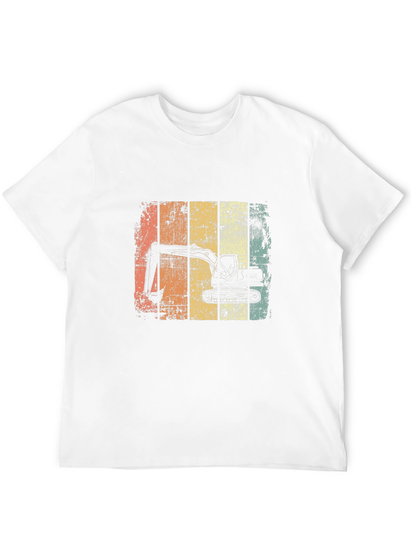 Excavator Retro Graphic T-Shirt