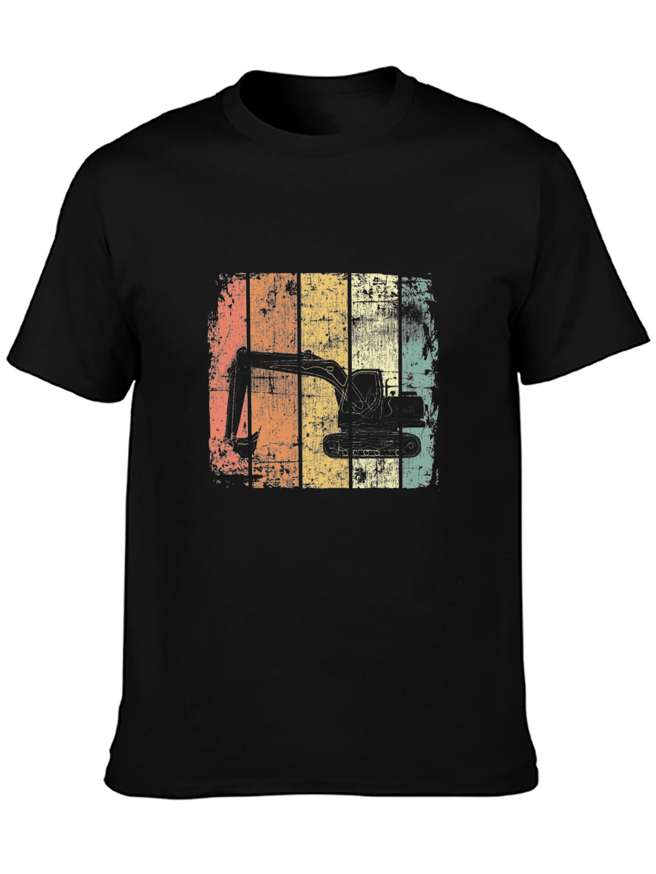 Excavator Retro Graphic T-Shirt