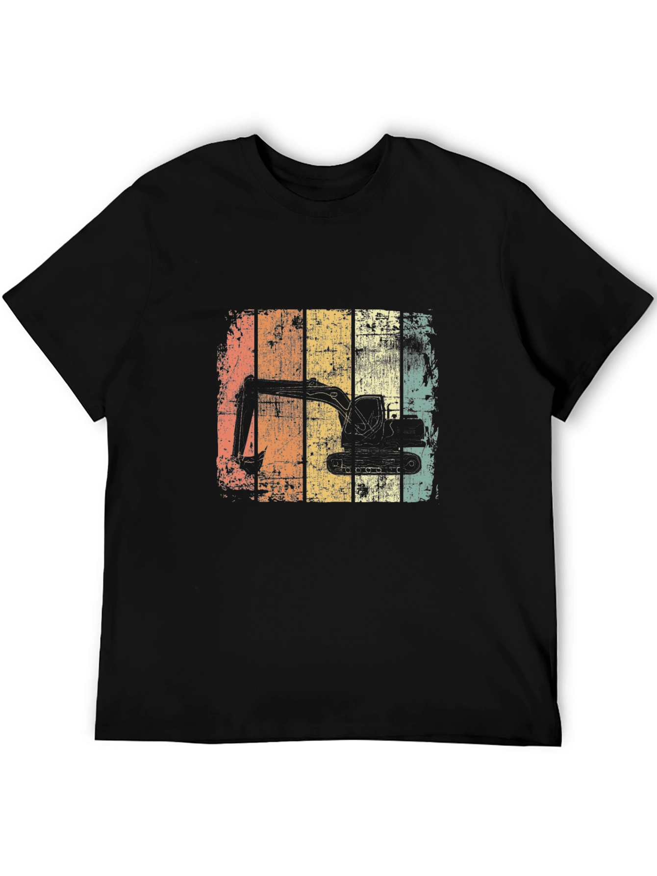Excavator Retro Graphic T-Shirt