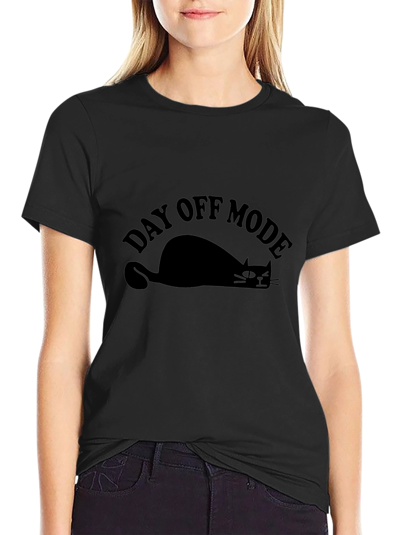 Day Off Mode Lazy Cat T-Shirt