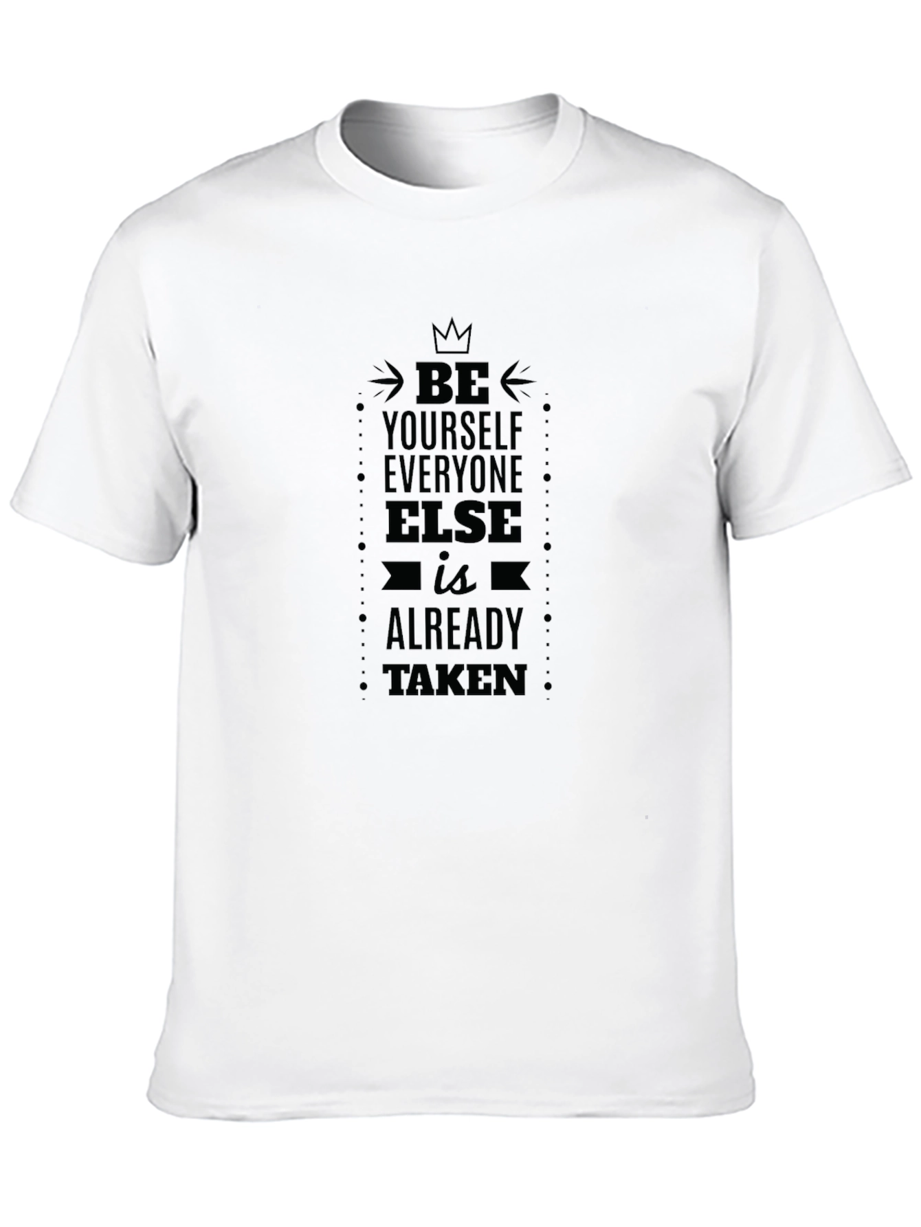 Be Yourself Graphic Tee - Inspiring Black T-Shirt
