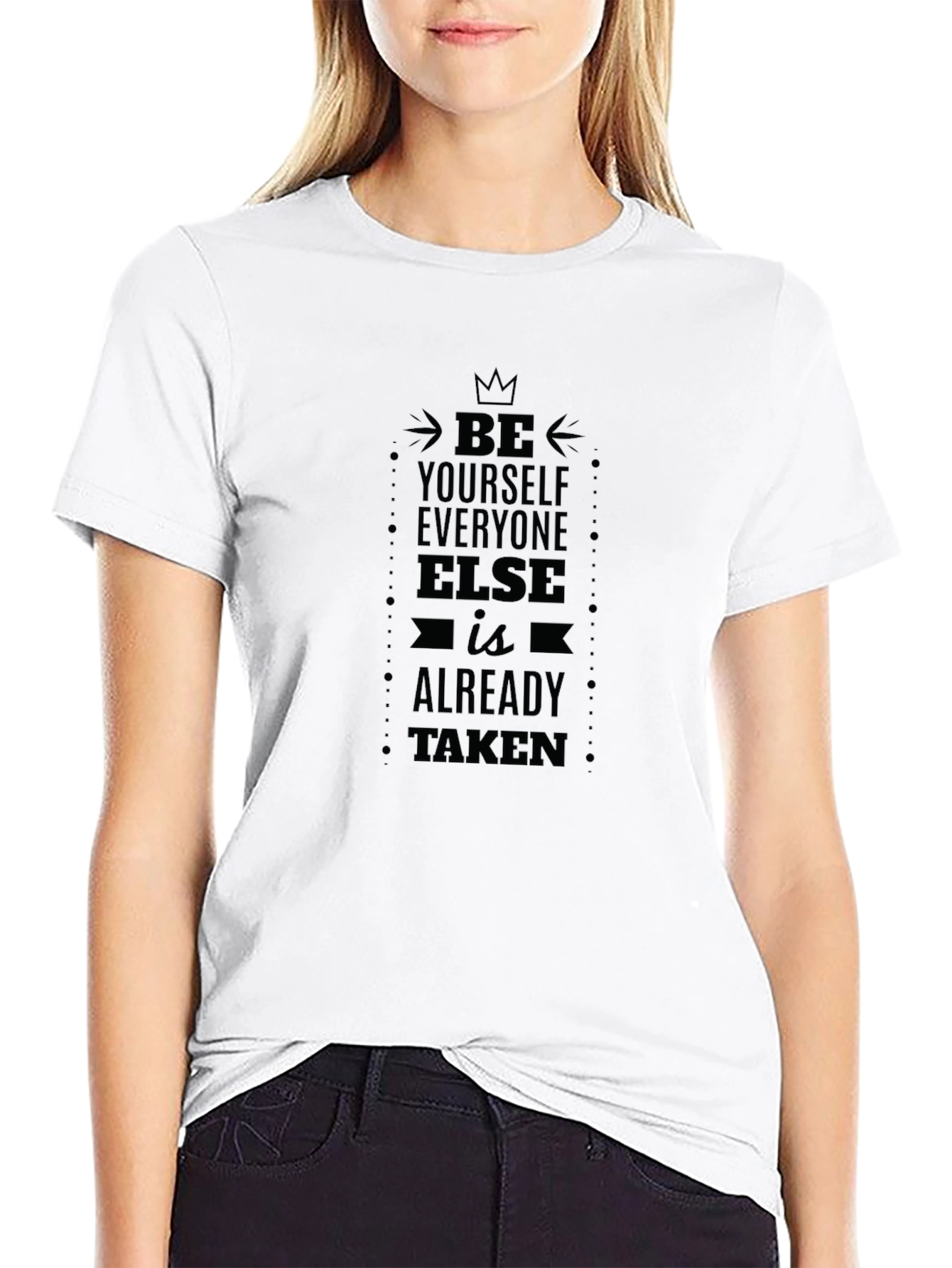 Be Yourself Graphic Tee - Inspiring Black T-Shirt
