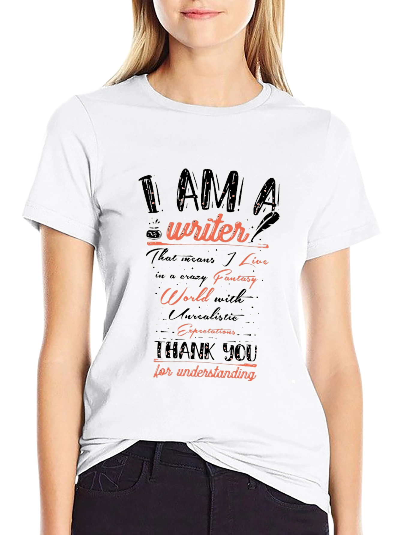 I AM A Writer T-Shirt - Unisex Novelty Tee