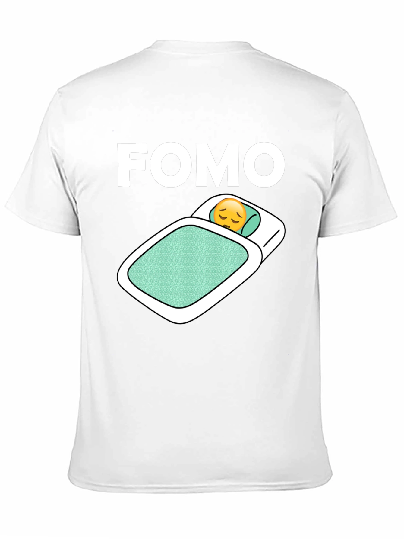 FOMO Emoji T-Shirt - Trendy Black Cotton Tee