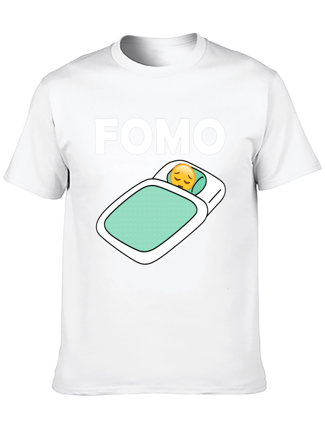FOMO Emoji T-Shirt - Trendy Black Cotton Tee