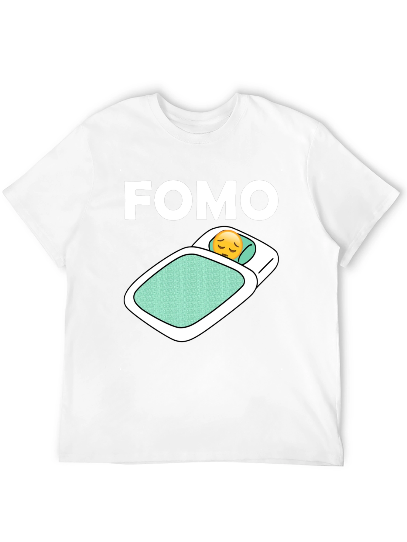 FOMO Emoji T-Shirt - Trendy Black Cotton Tee