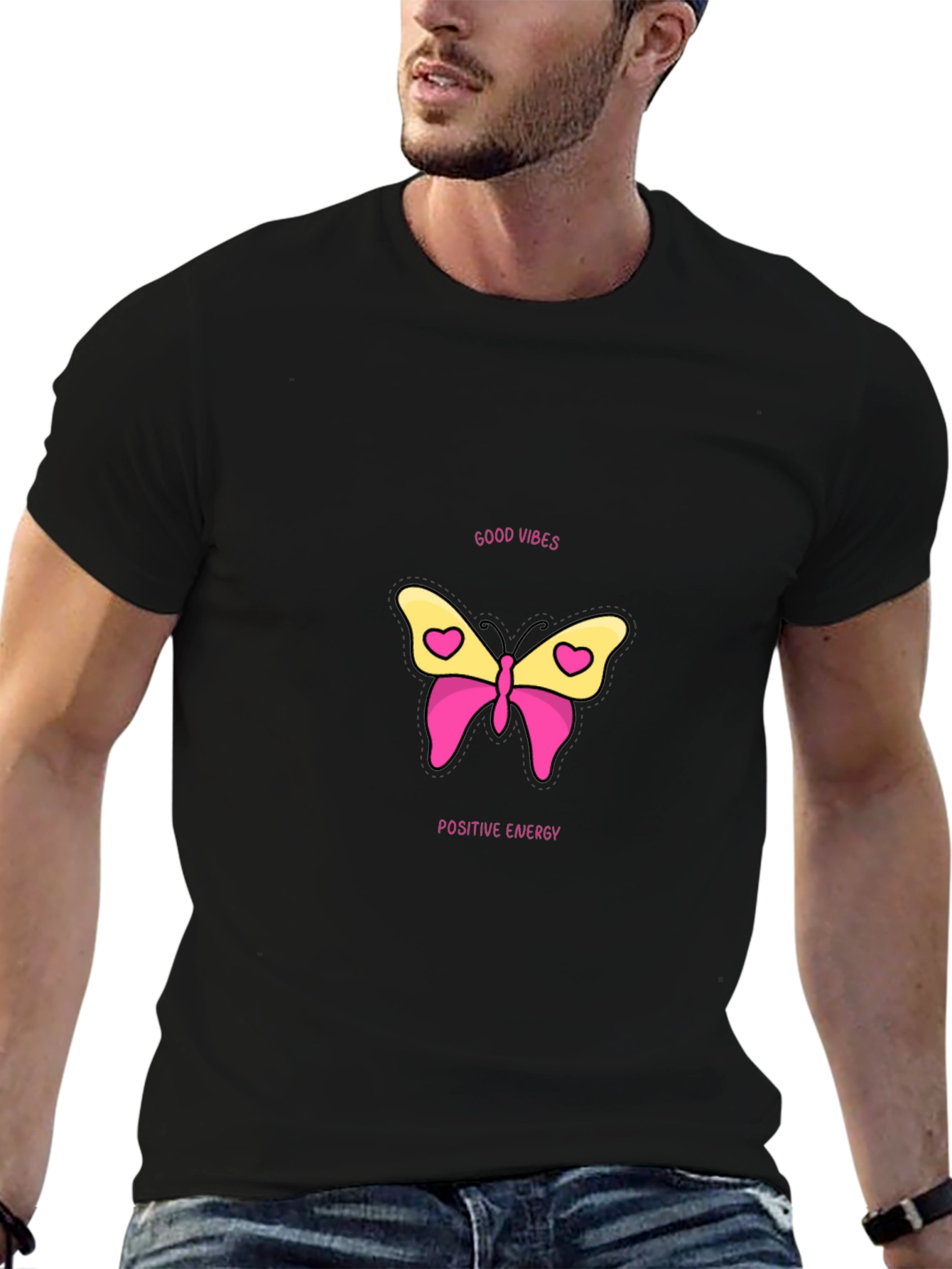 Good Vibes Butterfly Graphic Tee