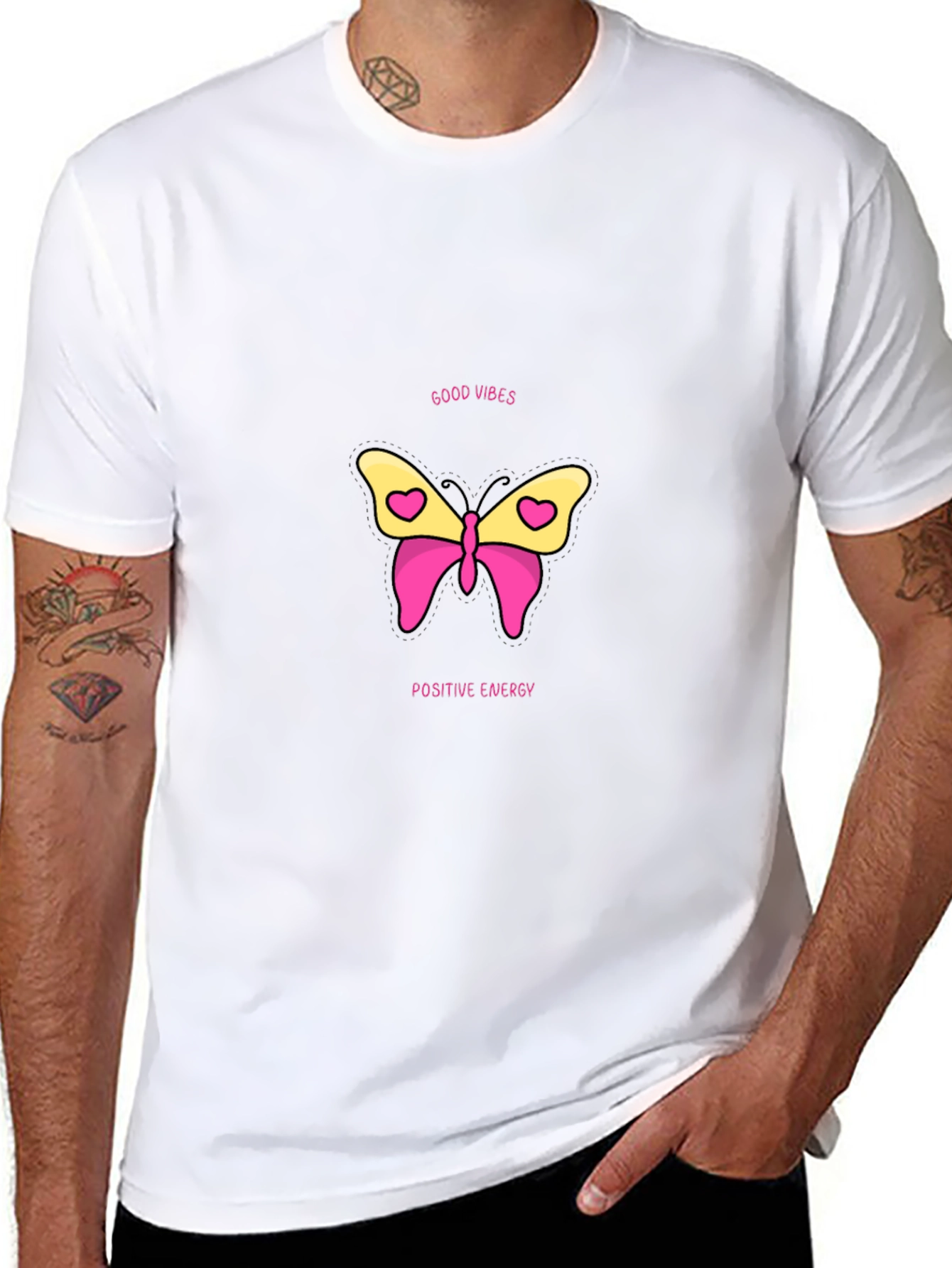 Good Vibes Butterfly Graphic Tee