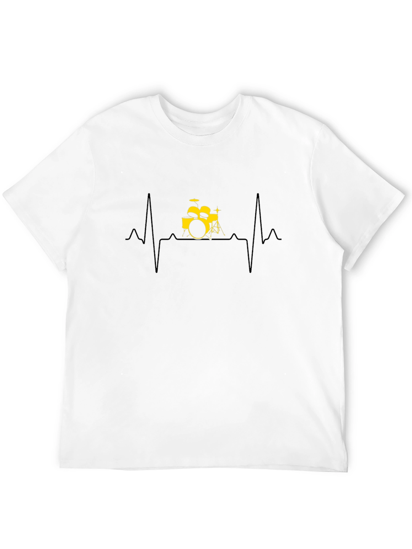 Drumbeat Heart T-Shirt - Music Lover Tee