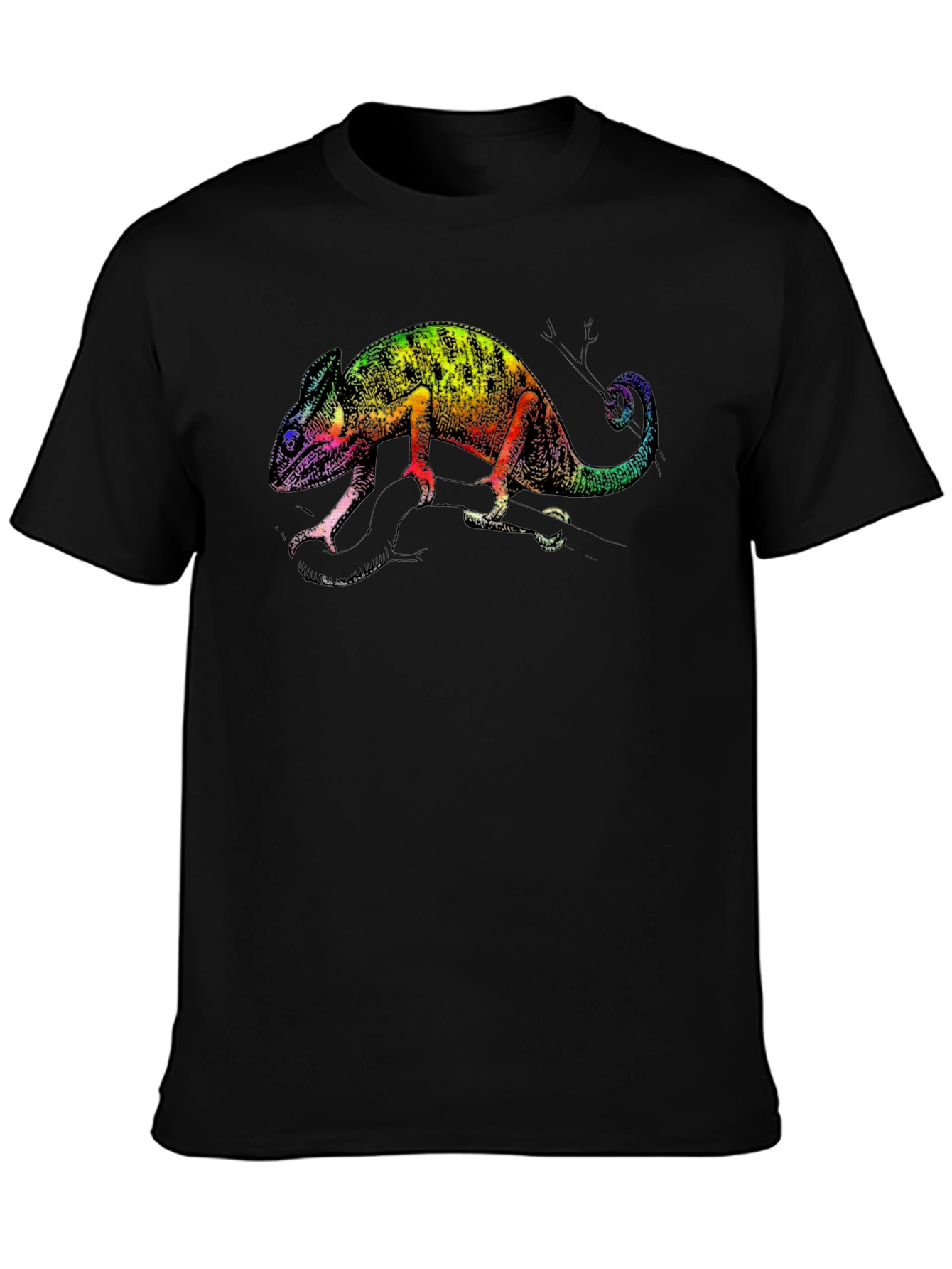 Rainbow Chameleon Graphic Tee
