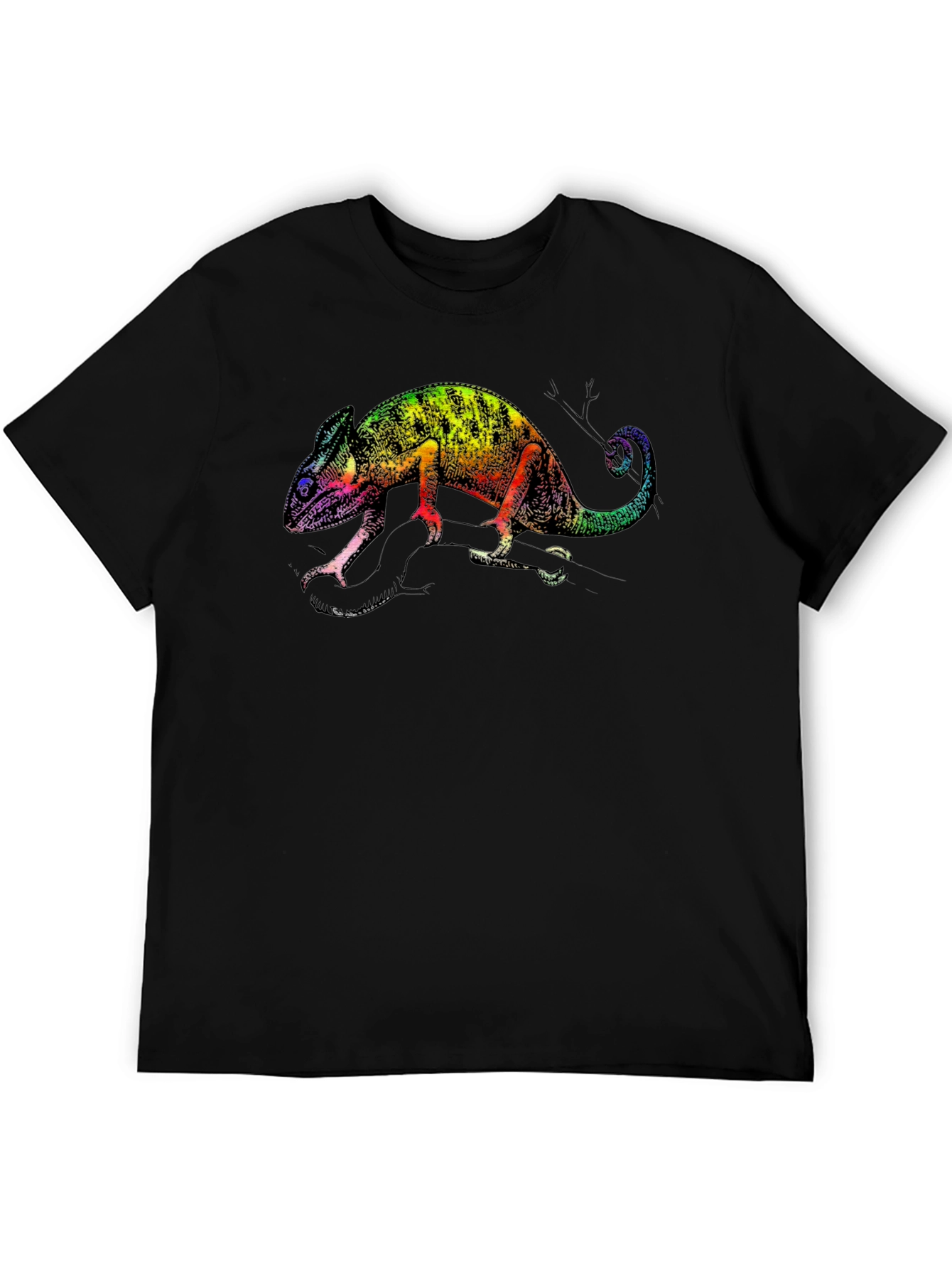 Rainbow Chameleon Graphic Tee